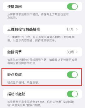 桐乡苹果授权维修站分享iPhone轻点无法唤醒怎么办