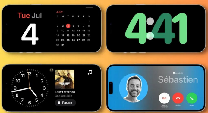 桐乡苹果手机维修分享iOS17横屏充电待机显示有什么好处 