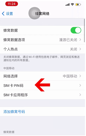 桐乡苹果14维修网分享如何给iPhone14的SIM卡设置密码 